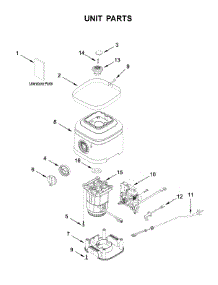 Unit Parts parts for Kitchenaid Blender 9KSB1325PA0 from AppliancePartsPros.com