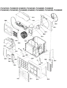 Chassis parts for Amana Room Air Conditioner 9M32PBEH-P1214910R from AppliancePartsPros.com