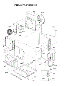 Base Pan - P1214607r, P1214612r parts for Amana Room Air Conditioner 9M32PBEH-P1214910R from AppliancePartsPros.com