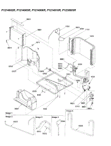 Basepan parts for Amana Room Air Conditioner 9M32PBEH-P1214910R from AppliancePartsPros.com