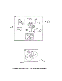Carburetor / Fuel Supply parts for Briggs & Stratton Lawn & Garden Engine 9S502-1042-B1 from AppliancePartsPros.com