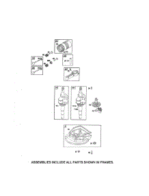 Crankshaft / Crankcase / Sump parts for Briggs & Stratton Lawn & Garden Engine 9S502-1042-B1 from AppliancePartsPros.com