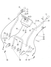 Handlebars, Control Levers, And Throttle Lever parts for Troy-Bilt Gas Walk-Behind Mower A0000100 from AppliancePartsPros.com