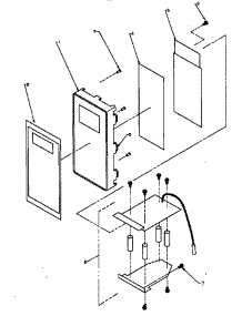 Control Panel Assembly parts for Amana Microwave A1225S-P1185701M from AppliancePartsPros.com
