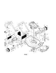 Engine / Housing / Handle parts for Ariens Gas Walk-Behind Mower A173K22 (96146000500) from AppliancePartsPros.com