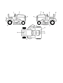 Decals parts for Ariens Front-Engine Lawn Tractor A175BG42 (96016002102) from AppliancePartsPros.com