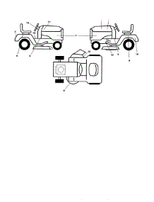 Decals parts for Ariens Front-Engine Lawn Tractor A19K42 (96046000200) from AppliancePartsPros.com