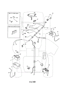 Electrical parts for Ariens Front-Engine Lawn Tractor A19K42 (96046000500) from AppliancePartsPros.com