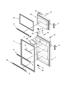 Door Parts parts for Amana Top-Mount Refrigerator A4TCNWFBW01 from AppliancePartsPros.com