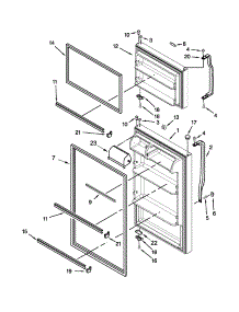 Door Parts parts for Amana Top-Mount Refrigerator A4TXNWFWW03 from AppliancePartsPros.com
