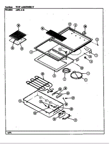 Top Assy. parts for Admiral Electric Cooktop A89L-6-R from AppliancePartsPros.com