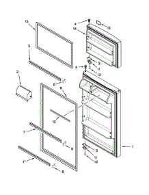 Door Parts parts for Amana Top-Mount Refrigerator A8RXNGFBS02 from AppliancePartsPros.com