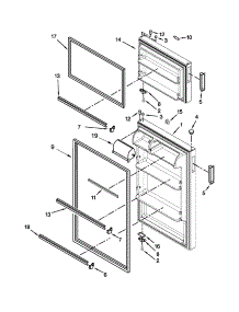 Door Parts parts for Amana Top-Mount Refrigerator A8TCNWFAB02 from AppliancePartsPros.com