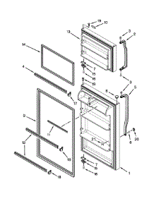 Door Parts parts for Amana Top-Mount Refrigerator A8TXCWFXW00 from AppliancePartsPros.com