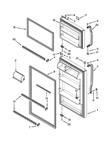 Door Parts parts for Amana Top-Mount Refrigerator A8TXNGFBW01 from AppliancePartsPros.com