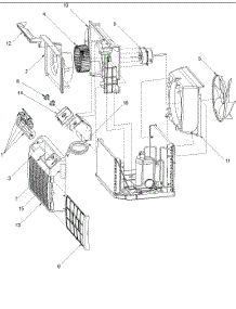 Chassis Assy parts for Amana Room Air Conditioner AAC051FRA-PAAC051FRA0 from AppliancePartsPros.com