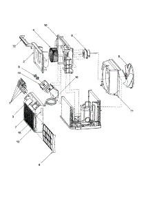 Chassis Assembly parts for Amana Room Air Conditioner AAC071FRA-PAAC071FRA0 from AppliancePartsPros.com