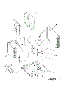 Compressor parts for Amana Room Air Conditioner AAC101SRA-PAAC101SRA0 from AppliancePartsPros.com