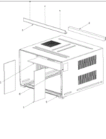 Outer Case Assembly parts for  Room Air Conditioner AAC182STA-PAAC182STA0 from AppliancePartsPros.com