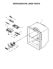 Refrigerator Liner Parts parts for Amana Bottom-Mount Refrigerator ABB1921BRM00 from AppliancePartsPros.com