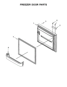 Freezer Door Parts parts for Amana Bottom-Mount Refrigerator ABB1921BRM00 from AppliancePartsPros.com