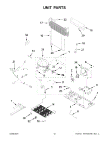 Unit Parts parts for Amana Bottom-Mount Refrigerator ABB1921BRM03 from AppliancePartsPros.com