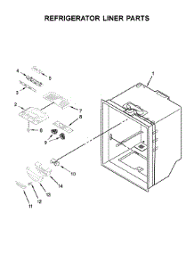 Refrigerator Liner Parts parts for Amana Bottom-Mount Refrigerator ABB1924BRB01 from AppliancePartsPros.com