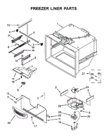 Freezer Liner Parts parts for Amana Bottom-Mount Refrigerator ABB1924BRM01 from AppliancePartsPros.com