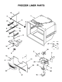 Freezer Liner Parts parts for Amana Bottom-Mount Refrigerator ABB1924BRM02 from AppliancePartsPros.com