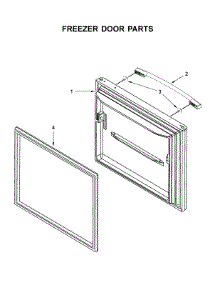 Freezer Door Parts parts for Amana Bottom-Mount Refrigerator ABB1924BRM02 from AppliancePartsPros.com