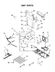 Unit Parts parts for Amana Bottom-Mount Refrigerator ABB1924BRM02 from AppliancePartsPros.com