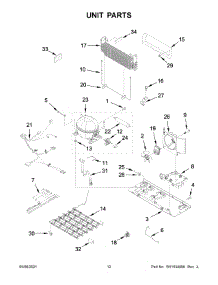 Unit Parts parts for Amana Bottom-Mount Refrigerator ABB1924BRM03 from AppliancePartsPros.com