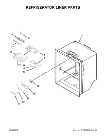 Refrigerator Liner Parts parts for Amana Bottom-Mount Refrigerator ABB1924BRW00 from AppliancePartsPros.com