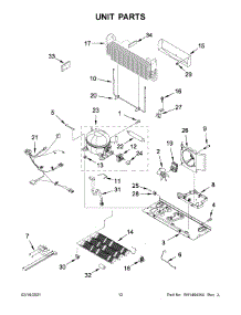 Unit Parts parts for Amana Bottom-Mount Refrigerator ABB2224BRB02 from AppliancePartsPros.com
