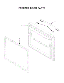 Freezer Door Parts parts for Amana Bottom-Mount Refrigerator ABB2224BRM01 from AppliancePartsPros.com