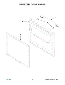 Freezer Door Parts parts for Amana Bottom-Mount Refrigerator ABB2224BRM02 from AppliancePartsPros.com
