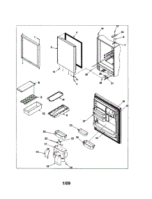 Refrigerator Door parts for Amana Bottom-Mount Refrigerator ABD2533DES0 from AppliancePartsPros.com