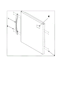 Refrigerator Door Handle / Trim parts for Amana Bottom-Mount Refrigerator ABD2533DES0 from AppliancePartsPros.com