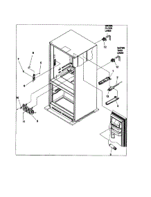 Water Dispenser / Filter parts for Amana Bottom-Mount Refrigerator ABD2533DES0 from AppliancePartsPros.com