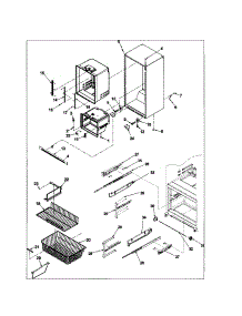 Interior Cabinet / Freezer Shelving parts for Amana Bottom-Mount Refrigerator ABD2533DES0 from AppliancePartsPros.com