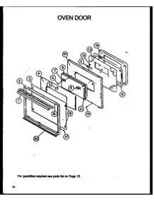 Oven Door parts for Amana Electric Wall Oven AC027DE-P1172603S from AppliancePartsPros.com