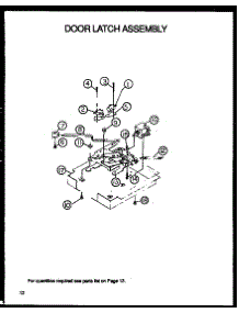 Door Latch Assembly parts for Amana Electric Wall Oven AC027SEW-P1172602S from AppliancePartsPros.com