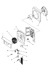 Fan And Control Assembly parts for Amana Room Air Conditioner AC10190A1D-P1225029R from AppliancePartsPros.com