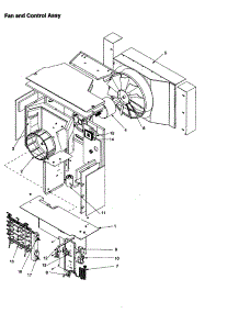 Fan And Control Assembly parts for Amana Room Air Conditioner AC14010C1D-P1225024R from AppliancePartsPros.com