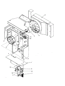 Fan And Control Assembly parts for Amana Room Air Conditioner AC15090C2D-P1225031R from AppliancePartsPros.com