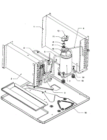 Evaporator / Condenser / Compressor parts for Amana Room Air Conditioner AC18090C2D-P1225032R from AppliancePartsPros.com