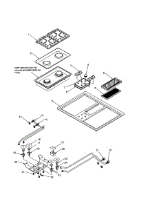 Maintop parts for Amana Gas Cooktop ACC3660AB-PACC3660AB0 from AppliancePartsPros.com