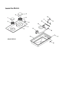 Sealed Gas Module / Sealed Module parts for Amana Gas Cooktop ACC3660AB-PACC3660AB0 from AppliancePartsPros.com