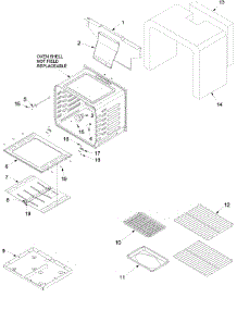 Cavity parts for Amana Gas Range ACF3315AK-PACF3315AK2 from AppliancePartsPros.com