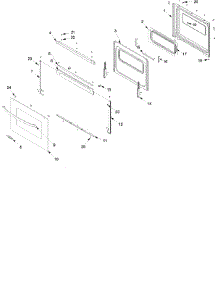 Oven Door parts for Amana Gas Range ACF3315AK-PACF3315AK2 from AppliancePartsPros.com